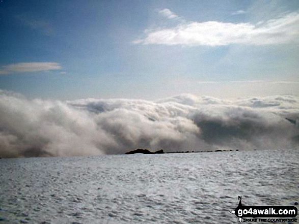 Ben Nevis summit under a blanket of snow 