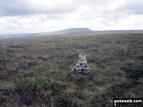 Walk c407 Little Fell (Burton Fell), Mickle Fell and Murton Fell from Hilton - Murton Fell summit cairn