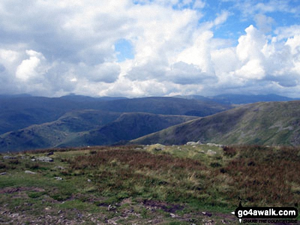 The Central Fells and Seat Sandal (right) from the summit of Fairfield