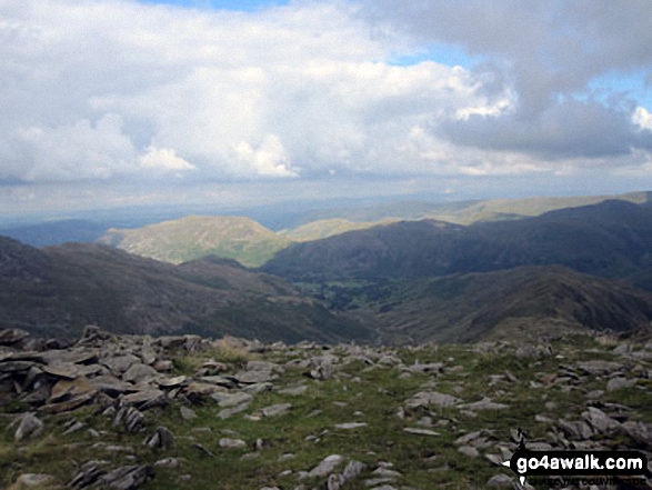 Walk c235 The Deepdale Horseshoe from Patterdale - The view towards Patterdale from Hart Crag