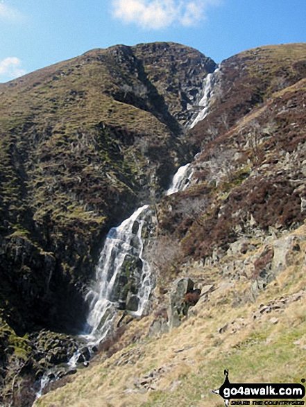 Walk c365 Calders and The Calf via Cautley Spout from The Cross Keys - Cautley Spout