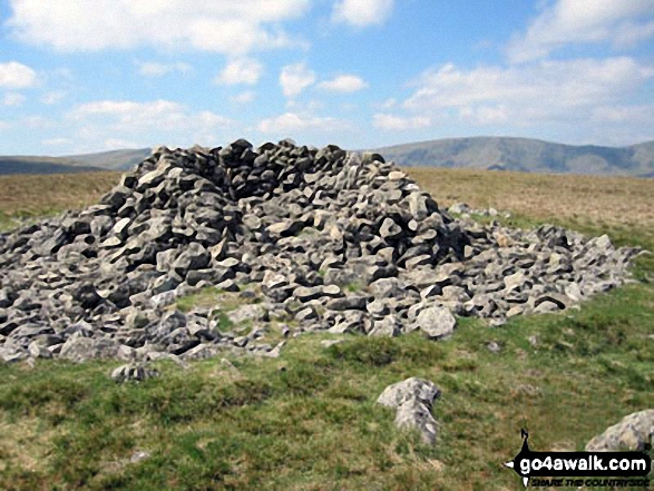 Walk c362 Branstree and High Street from Mardale Head - Selside Pike summit cairn