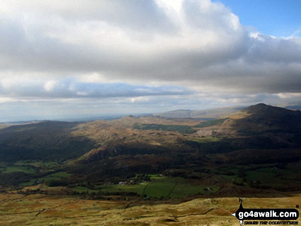 Green Crag (Ulpha Fell) and Harter Fell (Eskdale) from White Maiden