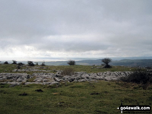 Walk c436 Hampsfell and Humphrey Head from Grange-over-Sands - On the summit of Hampsfell