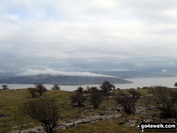 Walk c390 Hampsfell from Grange-over-Sands - Morecambe Bay from the summit of Hampsfell