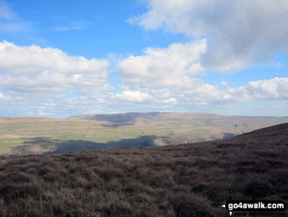 Walk ny153 Sugar Loaf (Horse Head Moor) and Firth Fell from Buckden - Buckden Moor from Firth Fell