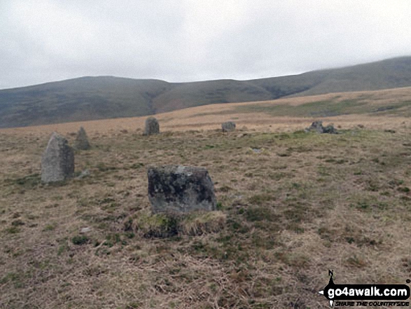 Walk c440 Whin Rigg, Illgill Head and Boat How from Miterdale Bridge - A stone circle near Boat How