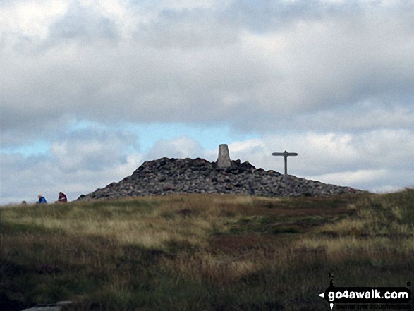 Walk n157 Swineside Law and Windy Gyle from Wedder Leap, Barrowburn - Windy Gyle