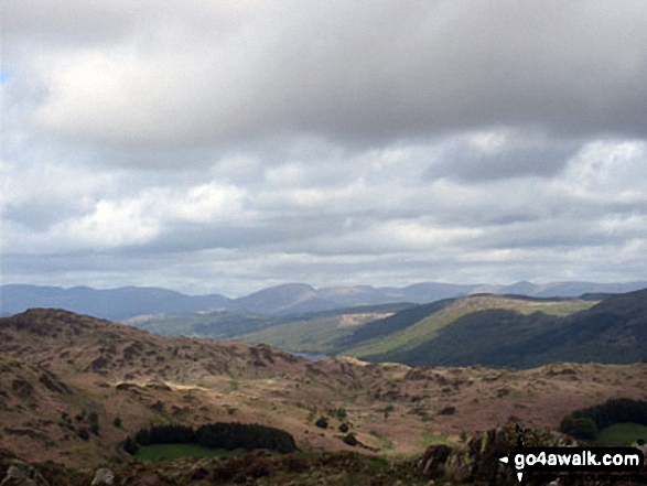 A glimpse of Coniston Water from Tottlebank Height