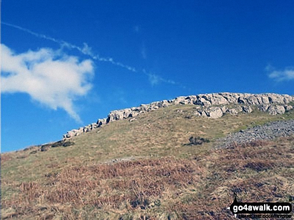 Looking back on the scar of Heughscar Hill