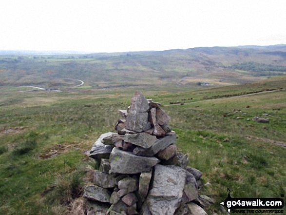 Walk c472 The Naddle Horseshoe from Hazel Shaw - Scalebarrow Knott summit cairn