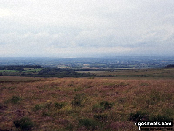 Walk c377 Faulds Browfrom Caldbeck - The Solway Firth from Faulds Brow summit