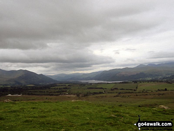 Walk c493 St Johns Hill and Caermote Hill from Bothel - Bassenthwaite Lake from Caermote Hill