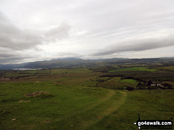 Walk c493 St Johns Hill and Caermote Hill from Bothel - View from the summit of Caermote Hill