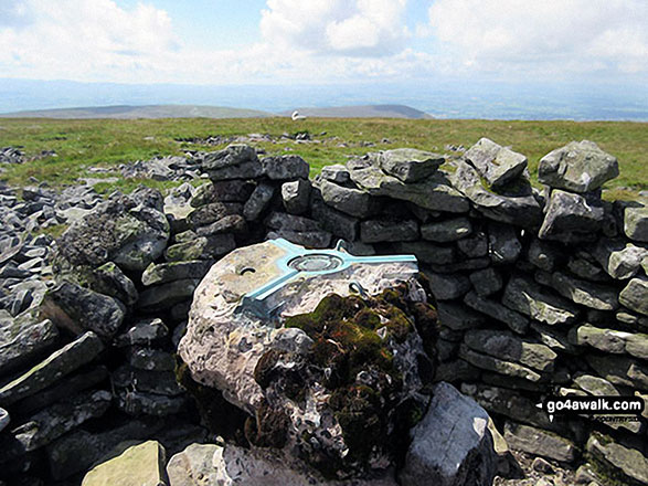 Walk c407 Little Fell (Burton Fell), Mickle Fell and Murton Fell from Hilton - Trig Point on Little Fell (Burton Fell)