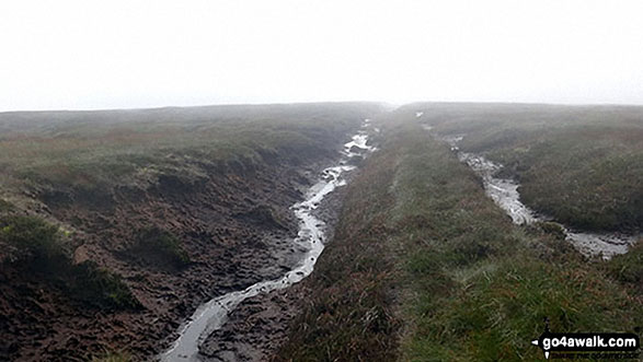 The boundary ditch from Chapelfell Top