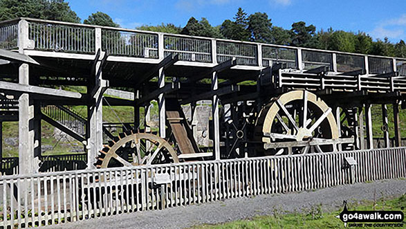 Old mining machinery at Nenthead Mining Museum 