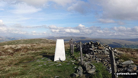 Calf Top summit trig point