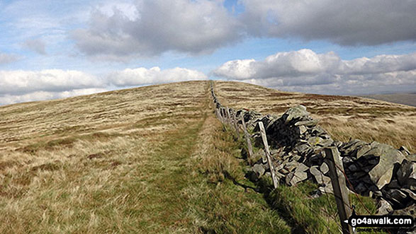 The final climb to Calf Top summit 