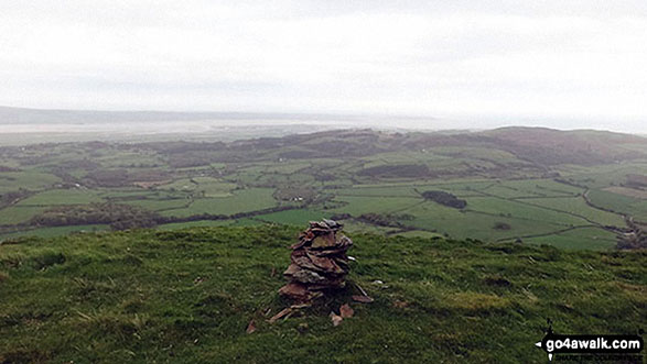 Walk c439 Black Combe and White Combe from Whicham Church, Silecroft - White Hall Knott summit cairn