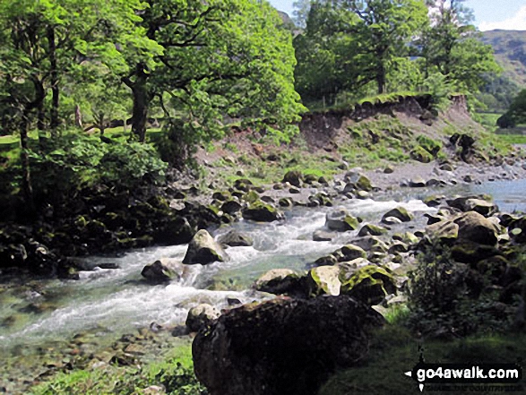 Walk c454 Scafell Pike via The Corridor Route from Seathwaite (Borrowdale) - Borrowdale