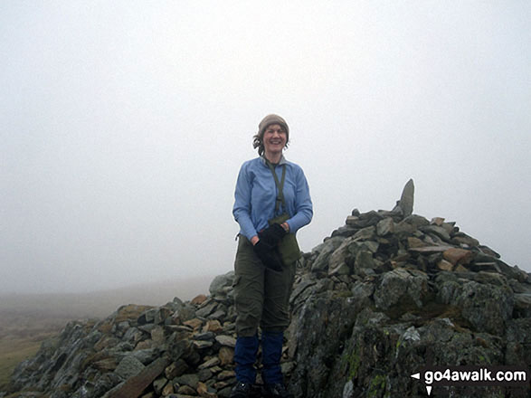 Walk c153 Thornthwaite Crag from Troutbeck - On the summit of Yoke