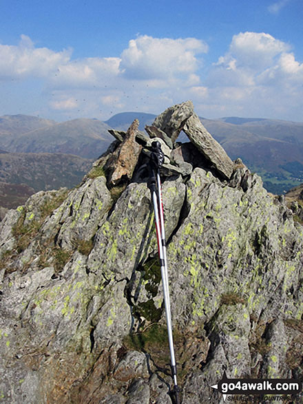 Walk c195 Castle How and Blea Rigg from Grasmere - Blea Rigg summit cairn