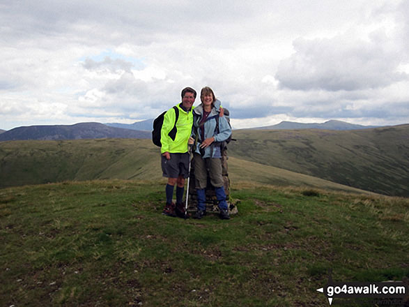 Walk c403 Lank Rigg and Whoap from Friar Well - On the summit of Lank Rigg