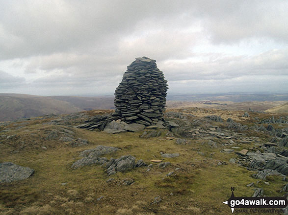 Walk c362 Branstree and High Street from Mardale Head - Branstree (Artlecrag Pike) summit beacon