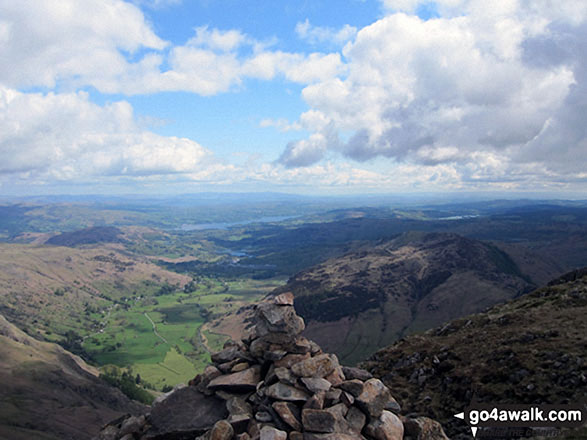 The view from the summit of Pavey Ark