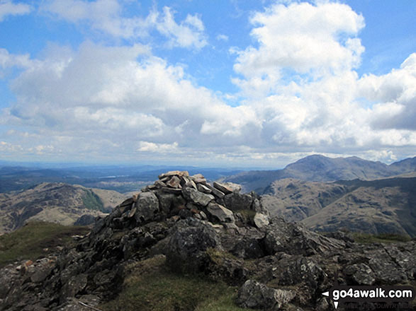 Walk c208 Harrison Stickle and High Raise from The New Dungeon Ghyll, Great Langdale - Pike of Stickle (Pike O' Stickle) summit cairn