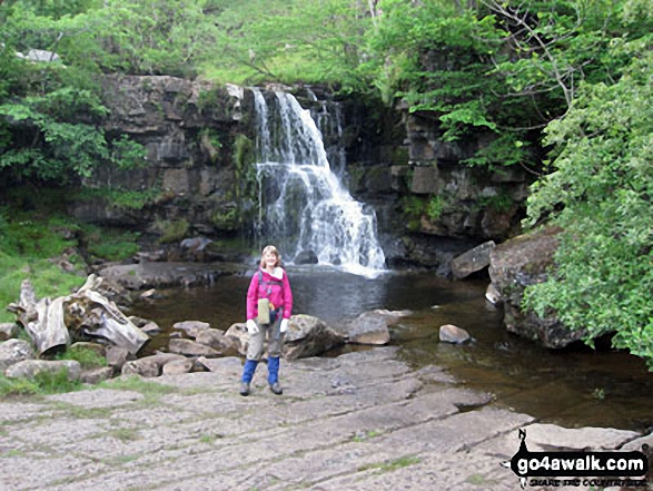 Walk ny103 Rogan's Seat and Water Crag (Arkengarthdale) from Keld - Kidson Force, Keld