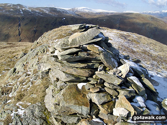 Walk c128 The Hayswater Round from Hartsop - The summit cairn on Hartsop Dodd