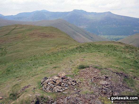 The summit cairn on Knott Rigg 