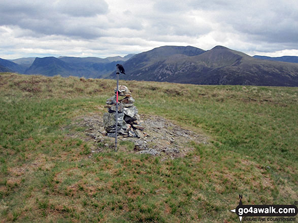 Walk c354 Mellbreak from Lanthwaite Wood - Mellbreak Summit cairn