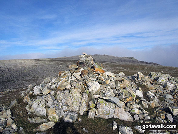 Walk c271 The Scafell Massif from Wasdale Head, Wast Water - The summit of Great End