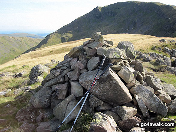 Walk c312 Red Screes from Brothers Water - Middle Dodd summit cairn