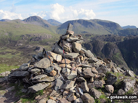 Walk c295 Hay Stacks and Fleetwith Pike from Gatesgarth, Buttermere - The summit cairn on Fleetwith Pike