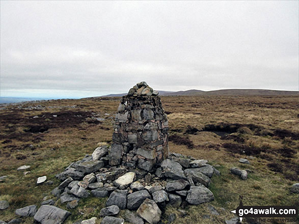 The stone built Trig Point on the summit of Backstone Edge (Dufton) 