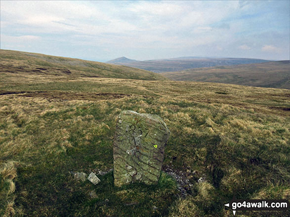 An interesting marker on the way to Long Fell 