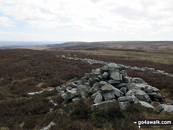 Walk du126 Bink Moss from Holwick - Hagworm Hill summit cairn