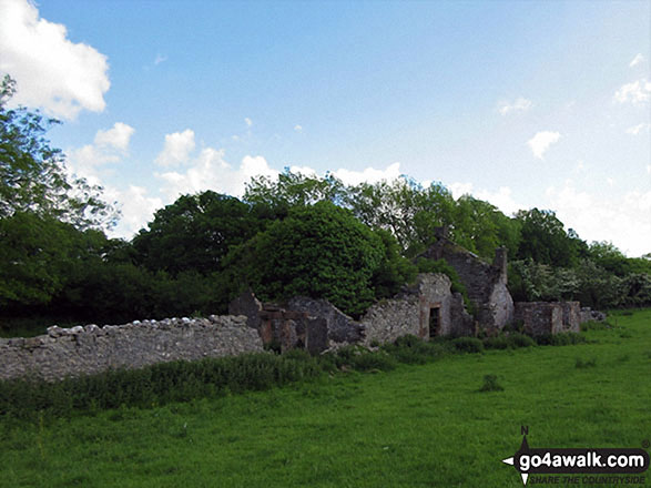 Thackray Cottage below Clints Crags escarpment