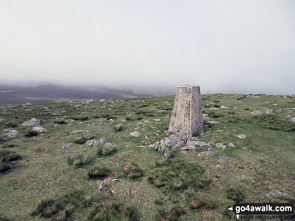 Whitfell (Whit Fell) summit trig point