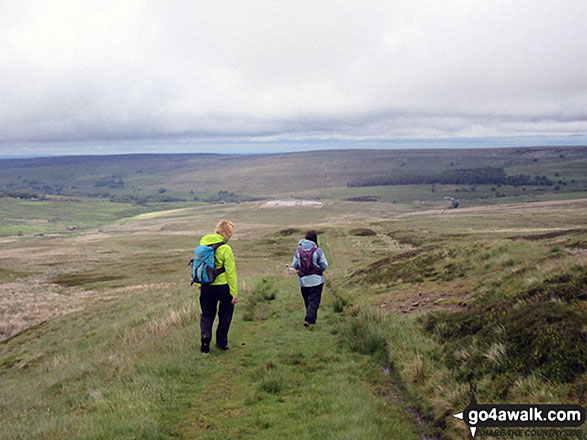 Finally the sun came out as we descended Killhope Law