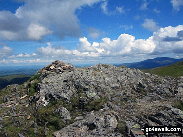 Walk c137 The Coldale Round from Braithwaite - Hopegill Head summit cairn