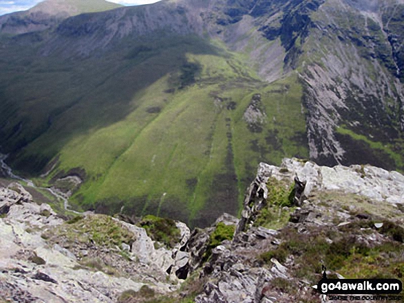 Looking across Hobcarton Crag to Grisedale Pike from Hopegill Head 