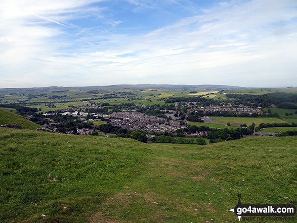 On Langcliffe, looking back from the climb out of Settle 