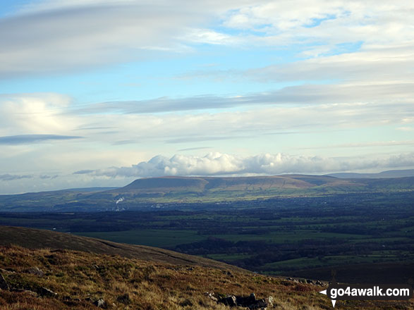 Walk l152 Paddy's Pole (Fair Snape Fell) and Saddle Fell from nr Chipping - The view from the summit of Fair Snape Fell