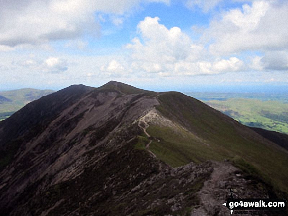 Walk c137 The Coldale Round from Braithwaite - Whiteside (Crummock) from Hopegill Head