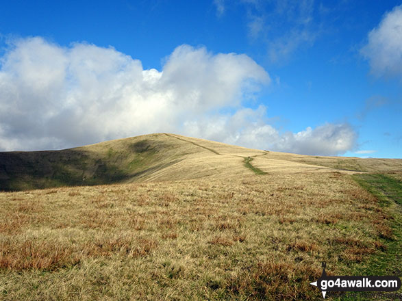 Walk c307 Arant Haw, Calders and The Calf from Sedbergh - The onward path from Winder Hill to Arant Haw